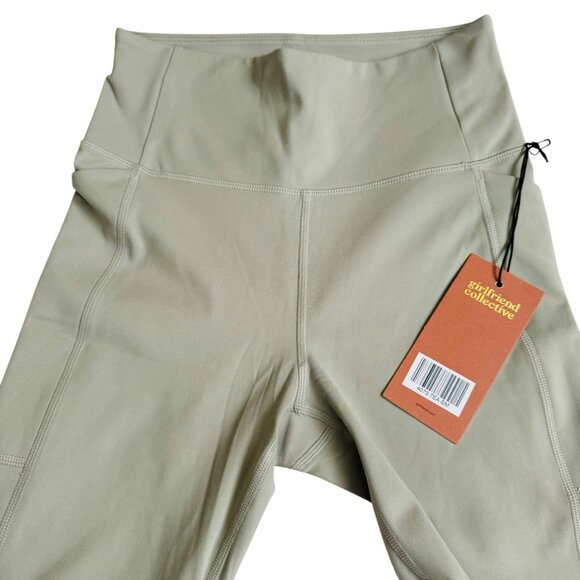 Girlfriend Collective compressive legging sz small olive green full leg pockets - Picture 11 of 12